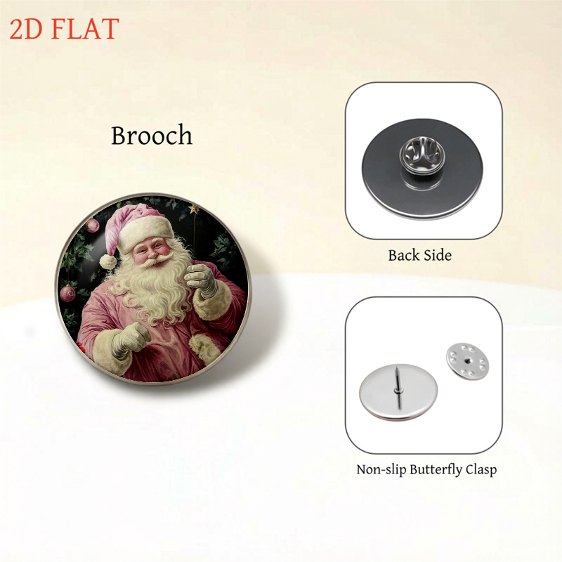 5pc Christmas Santa Claus Ladies Jewelry Set, Festive Gift